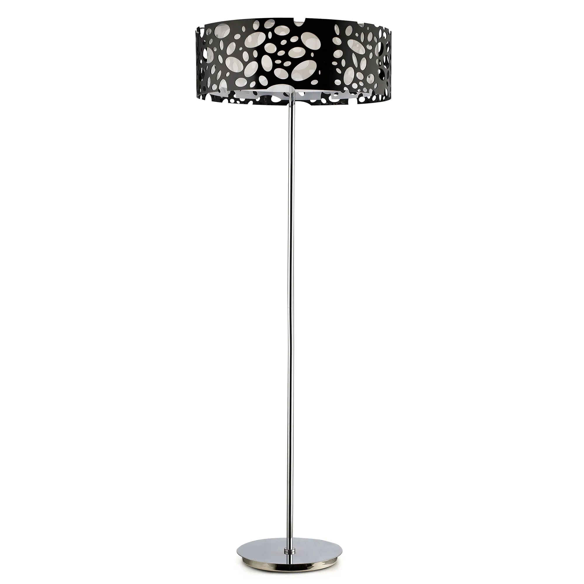 M1357  Lupin 165cm Floor Lamp 4 Light Gloss Black